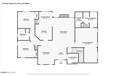 Floorplan - 912 River Bound Ct, Evans, GA 30809 photo 2 of 3