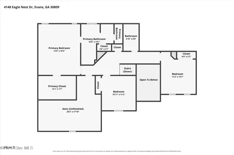 Floorplan - 4148 Eagle Nest Dr, Evans, GA 30809 photo 3 of 3