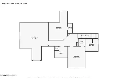 Floorplan - 4098 Dewaal St, Evans, GA 30809 photo 3 of 3