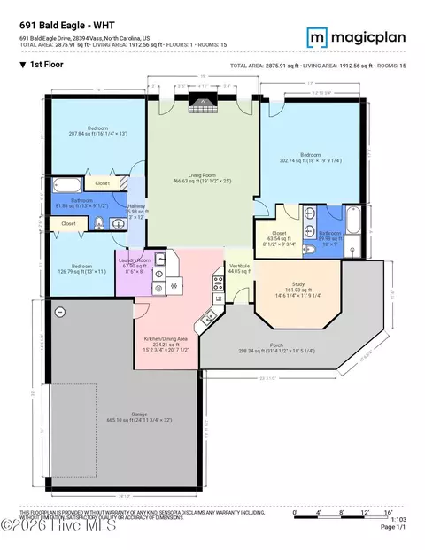 Floorplan - 691 Bald Eagle Dr, Vass, NC 28394 photo 1 of 1