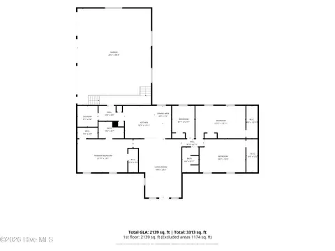 Floorplan - 9474 Shasta Rd, Bailey, NC 27807 photo 1 of 2