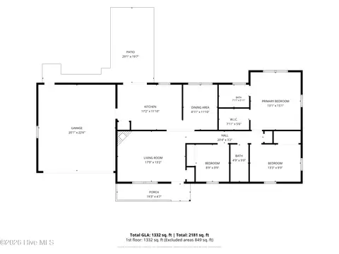 Floorplan - 204 Stag Ct, Hubert, NC 28539 photo 1 of 1