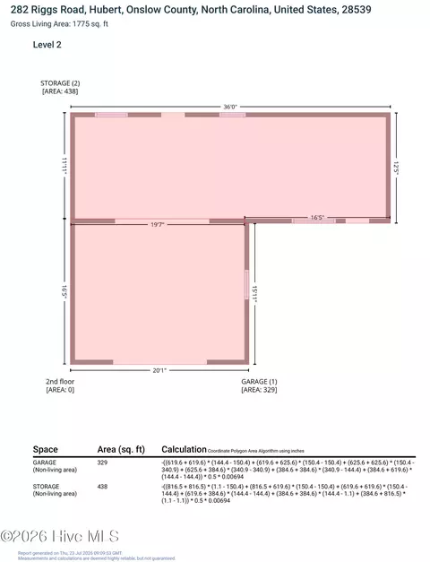 Floorplan - 282 Riggs Rd, Hubert, NC 28539 photo 4 of 4