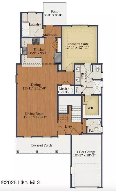 Floorplan - 521 Bartley St, Vass, NC 28394 photo 1 of 2