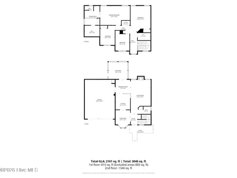 Floorplan - 601 Aurora Pl, Hampstead, NC 28443 photo 2 of 2