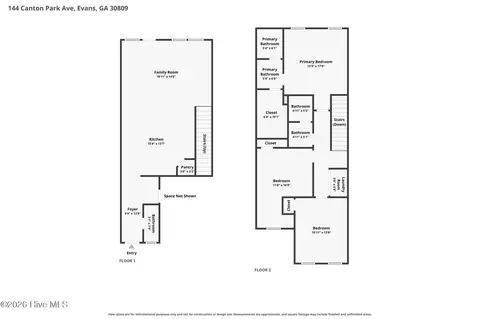 Floorplan - 144 Canton Park Ave, Evans, GA 30809 photo 1 of 2