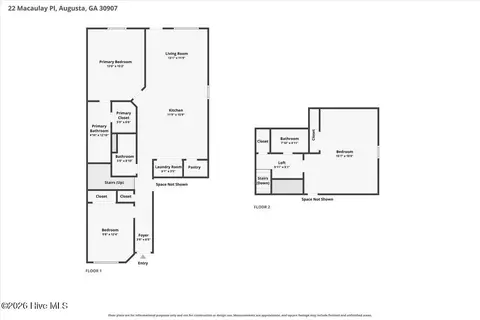 Floorplan - 22 Macaulay Pl, Augusta, GA 30907 photo 1 of 1