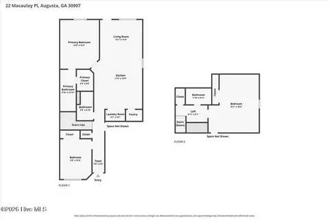 Floorplan - 22 Macaulay Pl, Augusta, GA 30907 photo 1 of 1