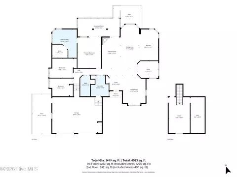 Floorplan - 629 Hughes Rd, Hampstead, NC 28443 photo 2 of 2