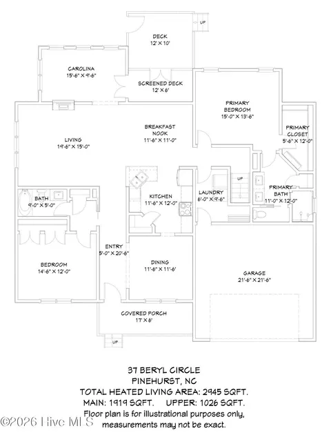 Floorplan - 37 Beryl Cir, Pinehurst, NC 28374 photo 3 of 4