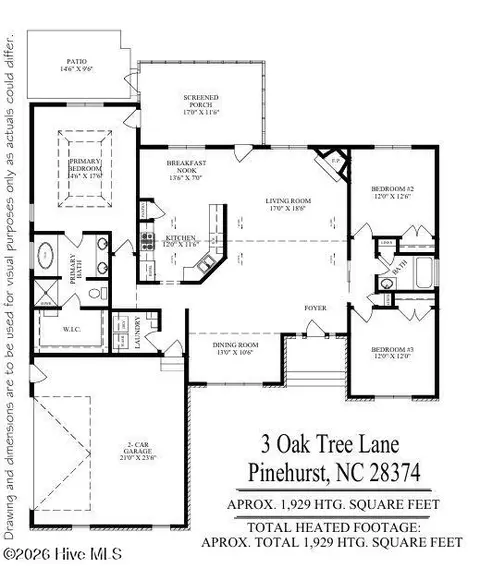 Floorplan - 3 Oak Tree Ln, Pinehurst, NC 28374 photo 2 of 2
