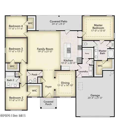 Floorplan - 9405 Byron Ct, Bailey, NC 27807 photo 1 of 1
