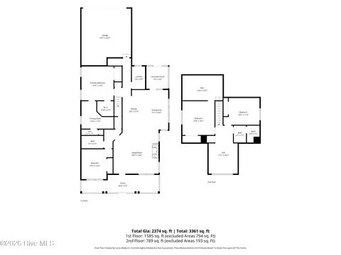 Floorplan - 16 W Singing Ave, Hampstead, NC 28443 photo 2 of 2