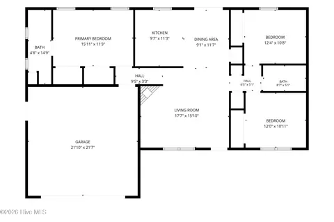 Floorplan - 103 Gamble Way, Hubert, NC 28539 photo 3 of 3