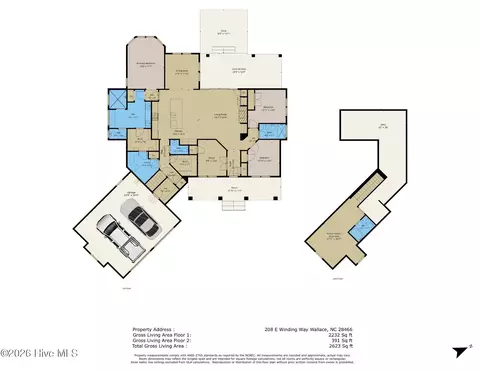 Floorplan - 208 E Winding Way, Wallace, NC 28466 photo 1 of 1