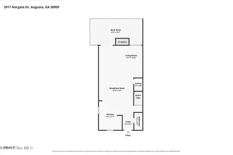 Floorplan - 2917 Norgate Dr, Augusta, GA 30909 photo 2 of 3