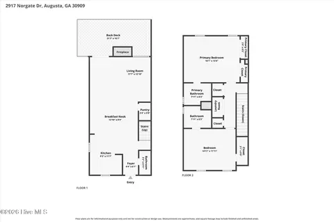 Floorplan - 2917 Norgate Dr, Augusta, GA 30909 photo 1 of 3