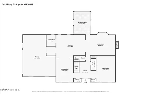 Floorplan - 3413 Kerry Pl, Augusta, GA 30909 photo 4 of 5