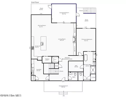 Floorplan - 600 Cordgrass Rd, Hampstead, NC 28443 photo 2 of 2
