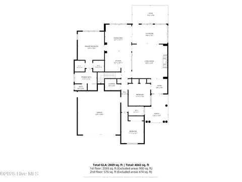 Floorplan - 2965 Pullen Dr, Leland, NC 28451 photo 1 of 3