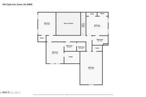 Floorplan - 204 Clyde Ave, Evans, GA 30809 photo 5 of 6