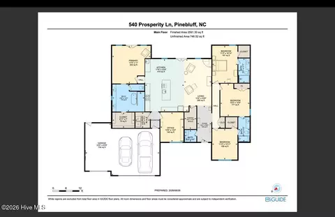 Floorplan - 540 Prosperity Ln, Pinebluff, NC 28373 photo 2 of 2