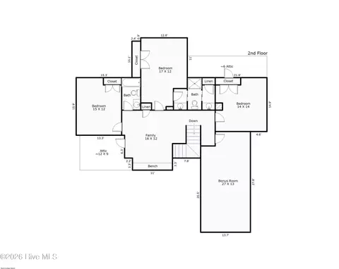 Floorplan - 39 Stratford Pl, Hampstead, NC 28443 photo 2 of 2