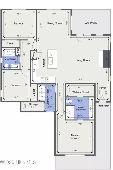 Floorplan - 62 Streambed Way, Hampstead, NC 28443 photo 2 of 2