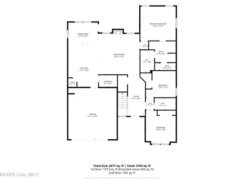 Floorplan - 560 N Ridgecrest St, Pinebluff, NC 28373 photo 1 of 2