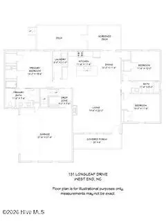 Floorplan - 131 Longleaf Dr, West End, NC 27376 photo 1 of 1