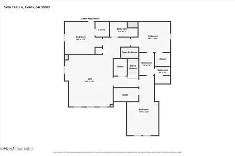 Floorplan - 5206 Teal Ln, Evans, GA 30809 photo 3 of 3