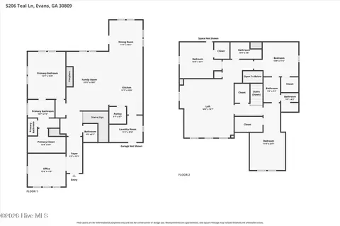 Floorplan - 5206 Teal Ln, Evans, GA 30809 photo 1 of 3