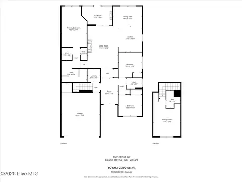 Floorplan - 669 Jenoa Loop, Castle Hayne, NC 28429 photo 1 of 1