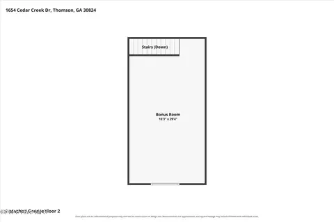 Floorplan - 1654 NE Cedar Creek Dr, Thomson, GA 30824 photo 10 of 10