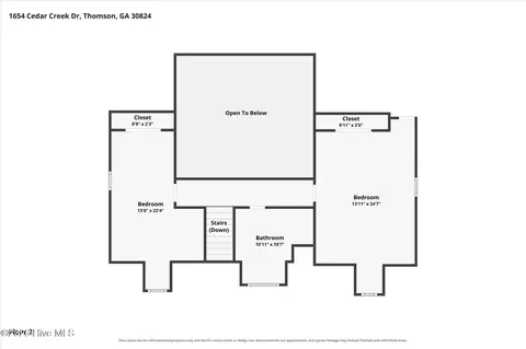 Floorplan - 1654 NE Cedar Creek Dr, Thomson, GA 30824 photo 8 of 10