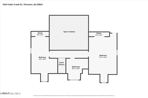 Floorplan - 1654 NE Cedar Creek Dr, Thomson, GA 30824 photo 3 of 10