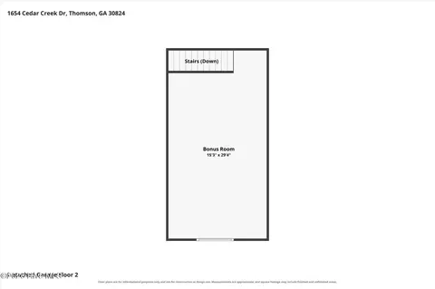 Floorplan - 1654 NE Cedar Creek Dr, Thomson, GA 30824 photo 5 of 10
