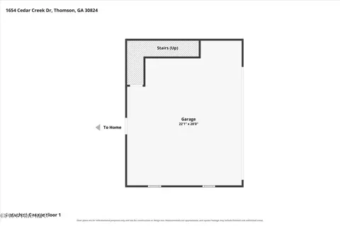 Floorplan - 1654 NE Cedar Creek Dr, Thomson, GA 30824 photo 9 of 10