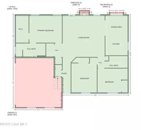 Floorplan - 133 Derby Ln, Hampstead, NC 28443 photo 1 of 4