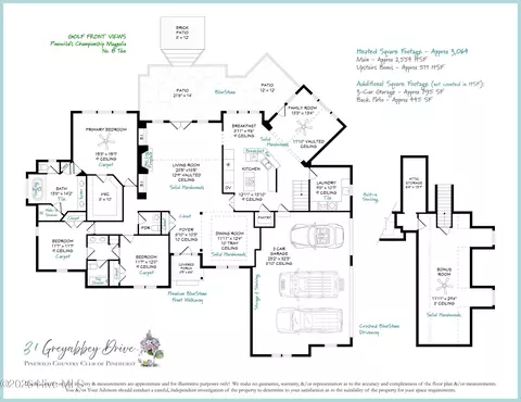 Floorplan - 31 Greyabbey Dr, Pinehurst, NC 28374 photo 2 of 2
