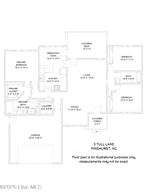 Floorplan - 3 Tull Ln, Pinehurst, NC 28374 photo 1 of 1