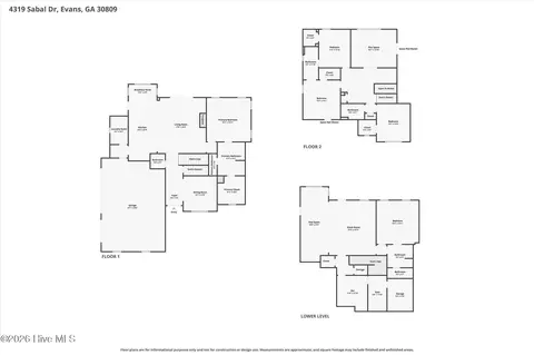 Floorplan - 4319 Sabal Dr, Evans, GA 30809 photo 2 of 3