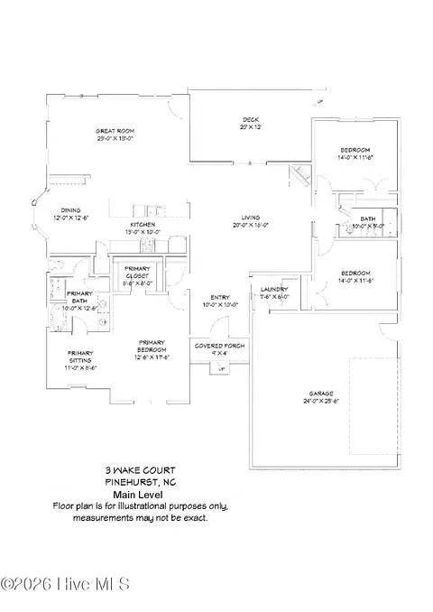 Floorplan - 3 Wake Ct, Pinehurst, NC 28374 photo 1 of 1