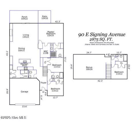 Floorplan - 90 E Singing Ave, Hampstead, NC 28443 photo 1 of 1