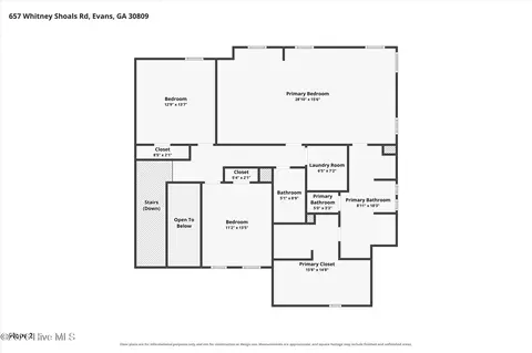 Floorplan - 657 Whitney Shoals Rd, Evans, GA 30809 photo 3 of 4