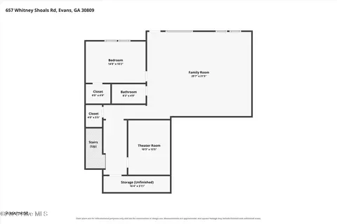Floorplan - 657 Whitney Shoals Rd, Evans, GA 30809 photo 4 of 4