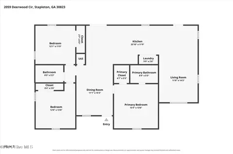 Floorplan - 2059 Deerwood Cir, Stapleton, GA 30823 photo 1 of 1