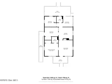 Floorplan - 305 E 1st St, Kenly, NC 27542 photo 1 of 1