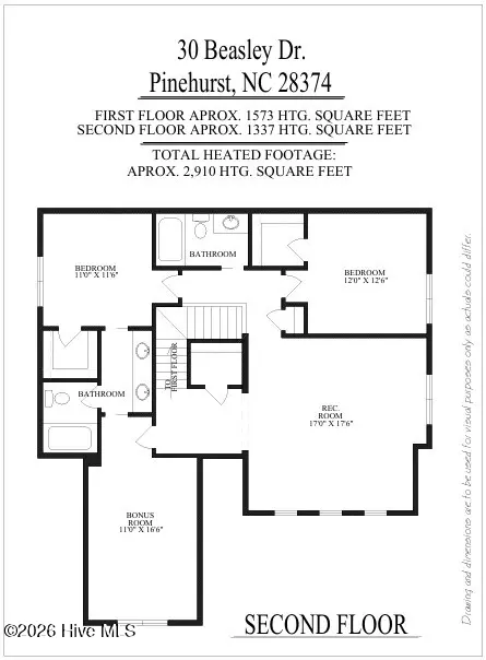 Floorplan - 30 Beasley Dr, Pinehurst, NC 28374 photo 2 of 2