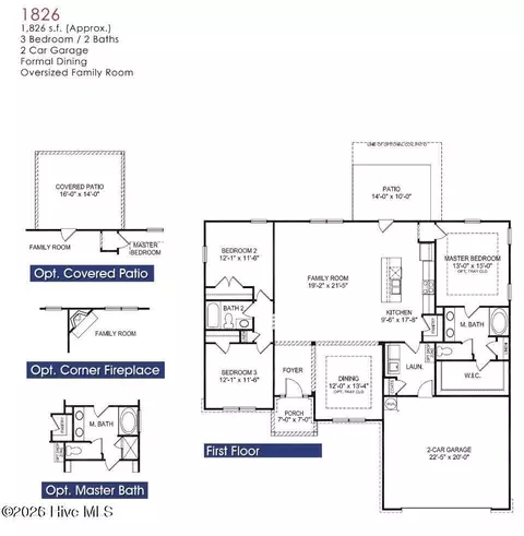 Floorplan - 2133 Sandbrook Loop, Leland, NC 28451 photo 1 of 1